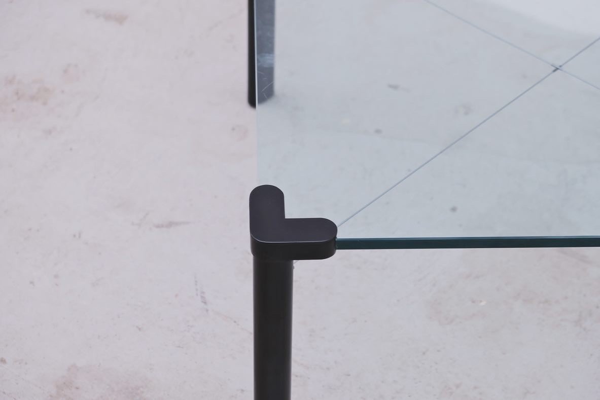 Table Basse En Verre Et Métal, 1980  -photo-4