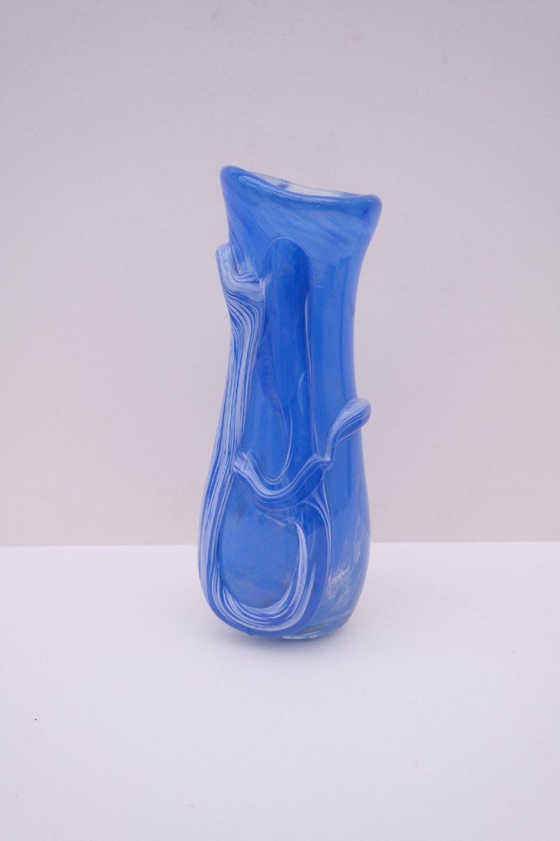 Blown Glass Vase, France 1970 -photo-1