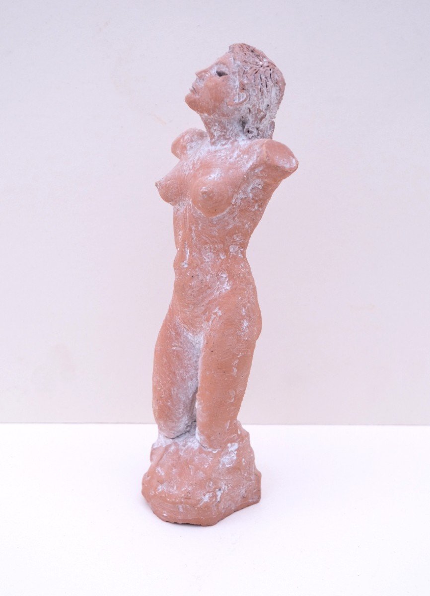 Sculpture By Hugo Verheyen In Terracotta, France 1960