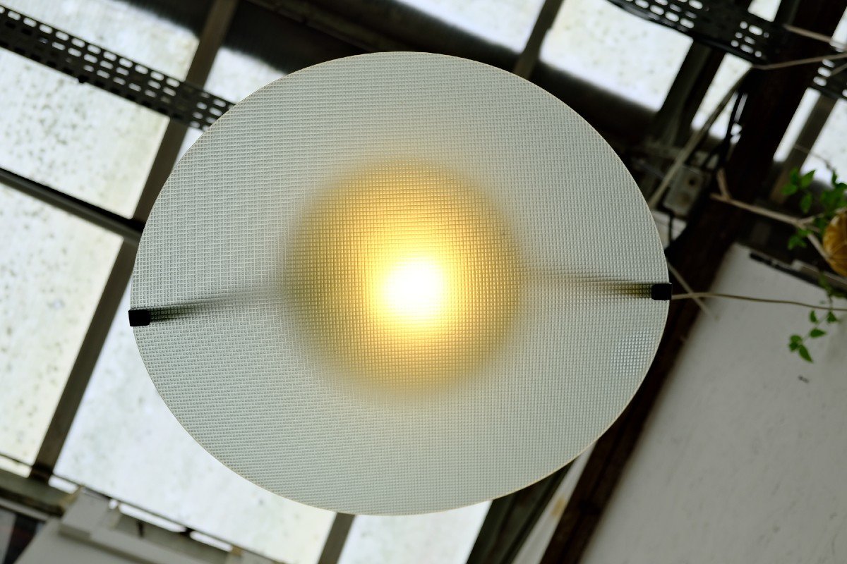 Philips “tortuga” Chandelier In Metal And Glass, 1980  -photo-2