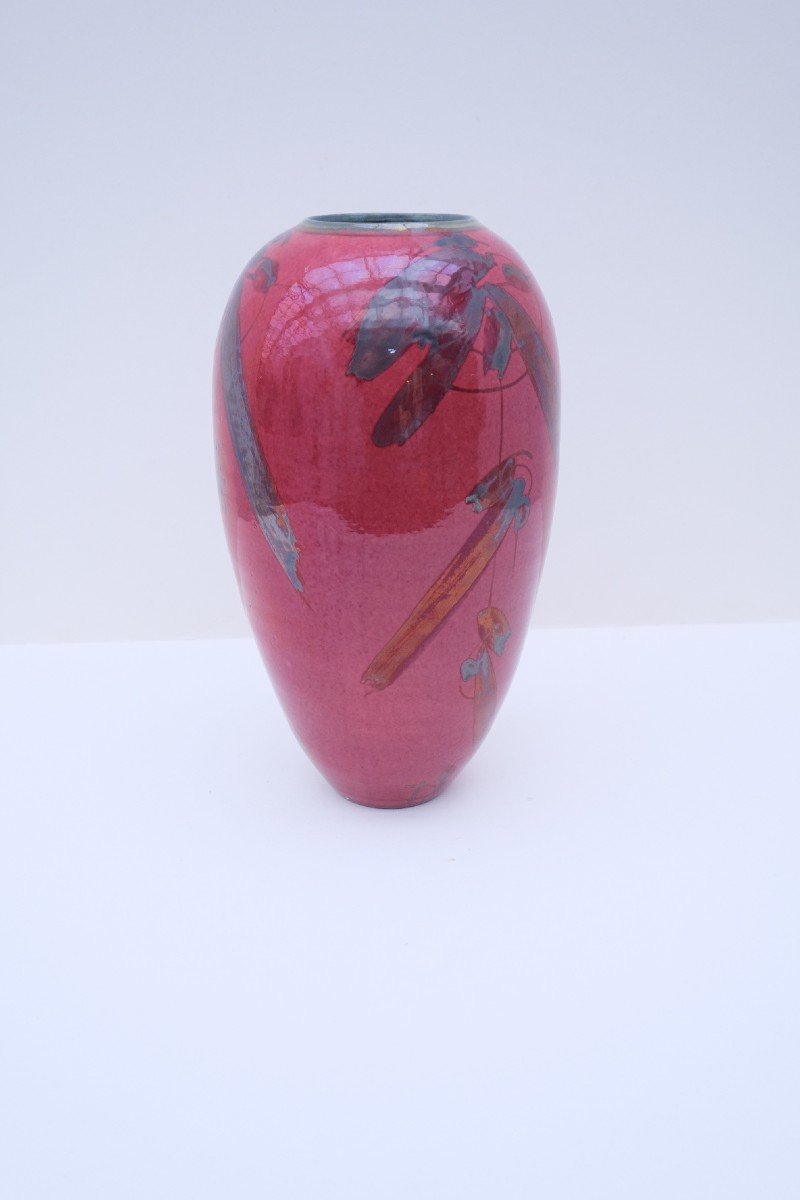Vase De Alain Dejardin En Céramique, France 1994  -photo-4