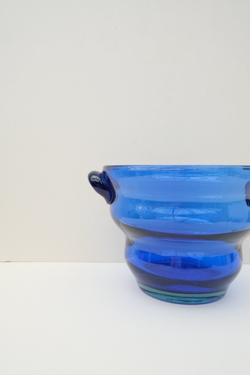 Sceau &agrave; Champagne En Verre Souffl&eacute;, 1970  -photo-2