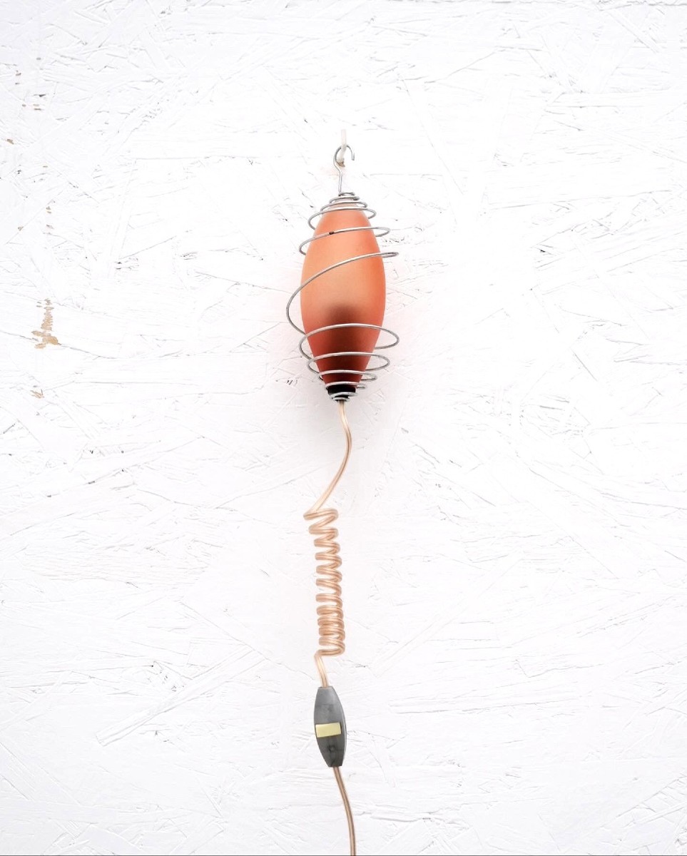 Lampe « Baladeuse » De Tsé & Tsé En Métal Et Verre, 1997