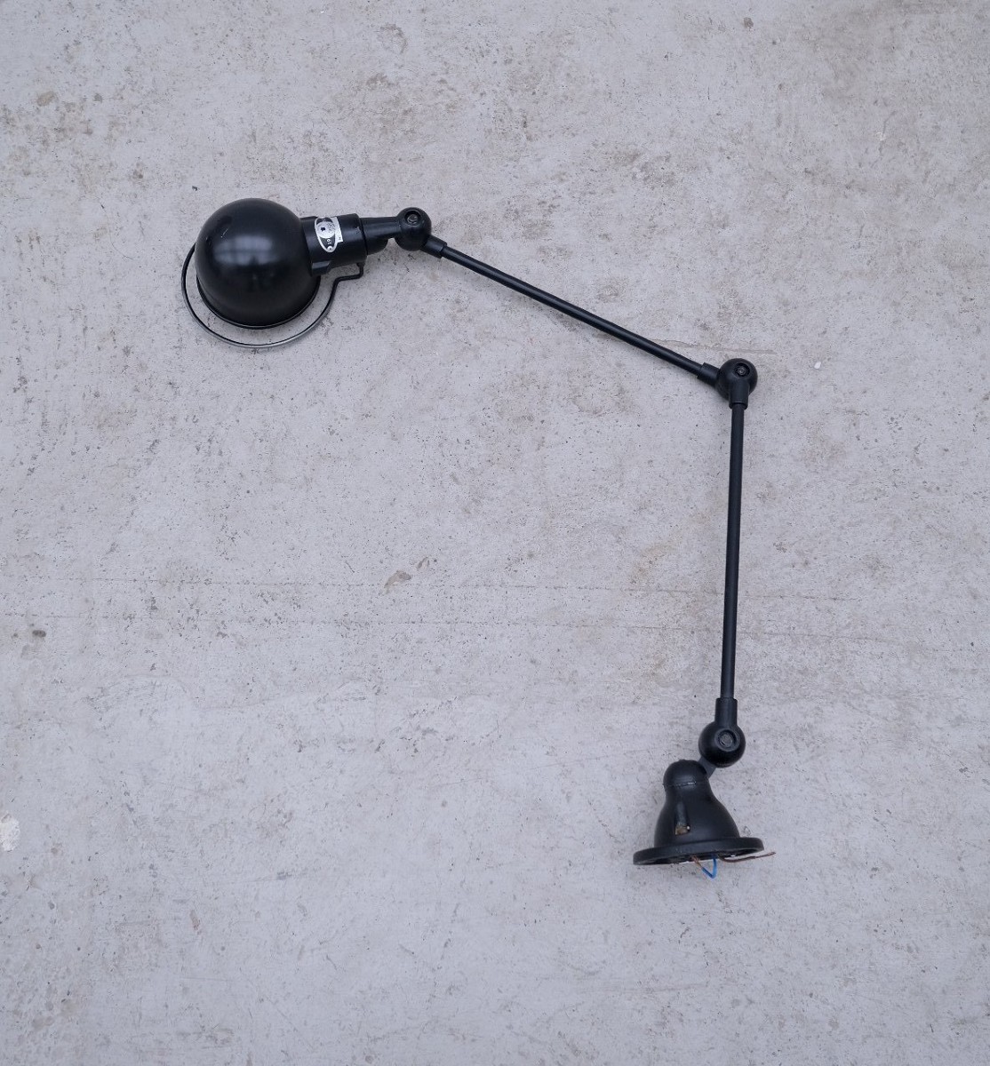 Jieldé "signal 2 Arms" Wall Light In Black Metal  