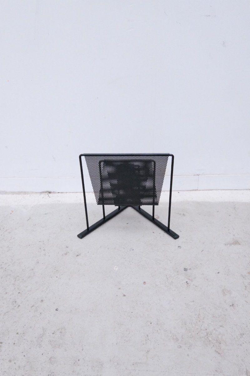 Magazine Rack By Markus Borgens For D-tech In Metal, 1980-photo-4