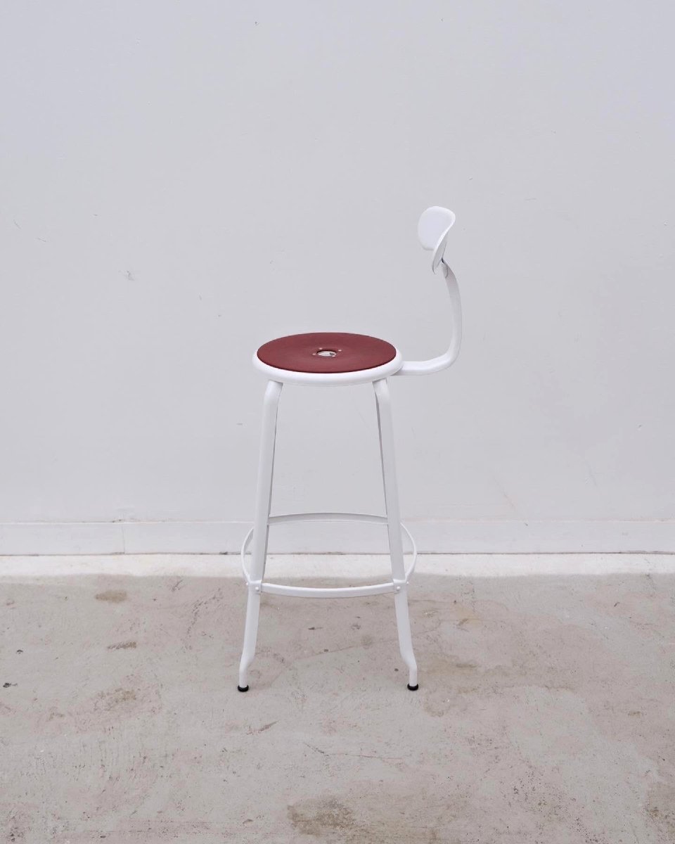 Nicolle High Chair In Metal And Leather -photo-4