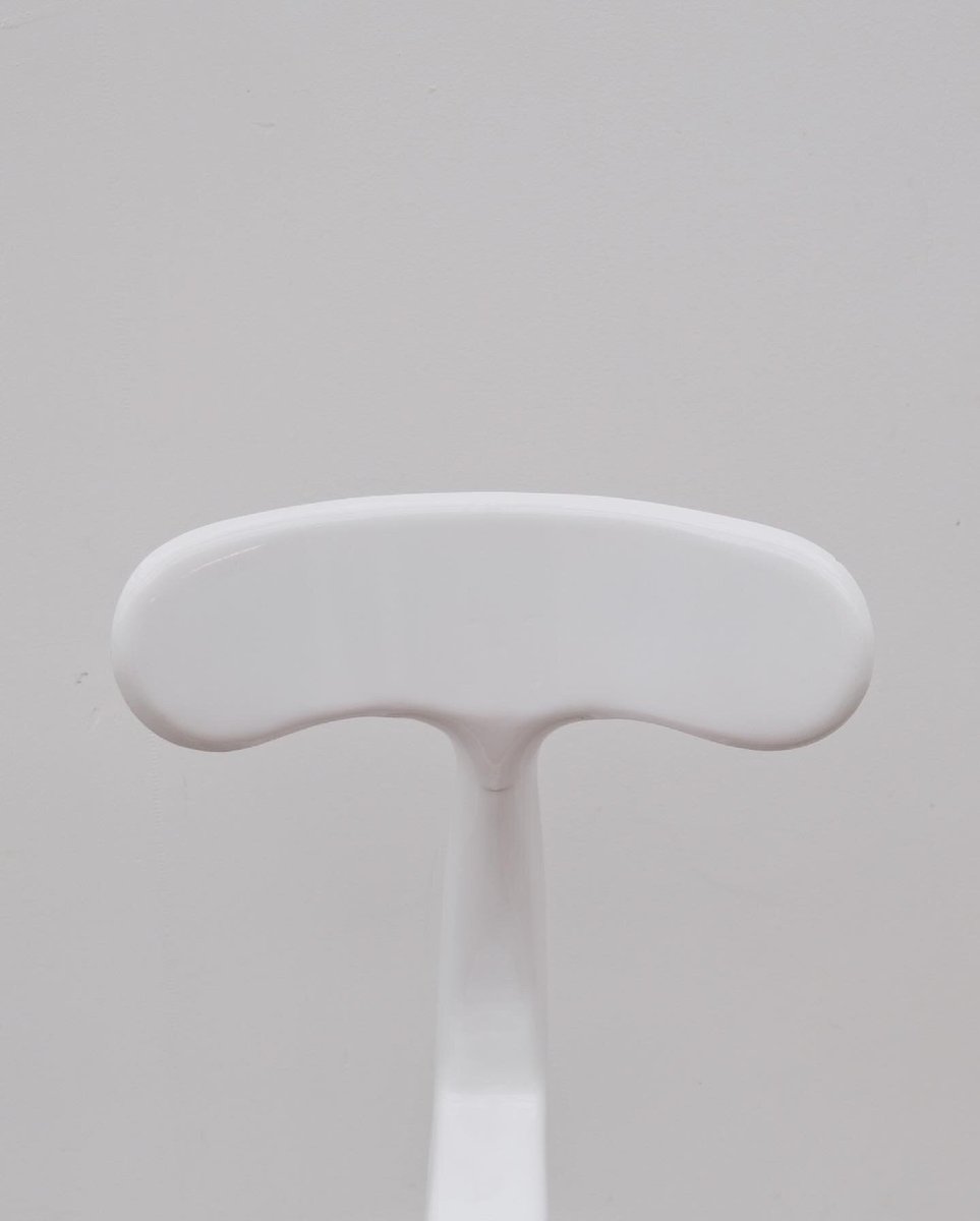 Nicolle High Chair In Metal And Leather -photo-3