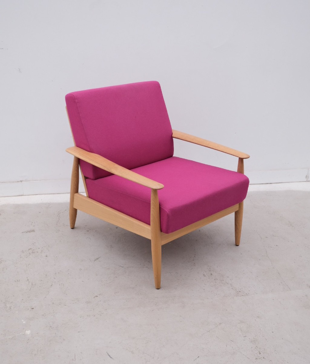 Scandinavian Armchair "st100" By Stäffan Thomasen For Buzzispace In Solid Oak, 2013  