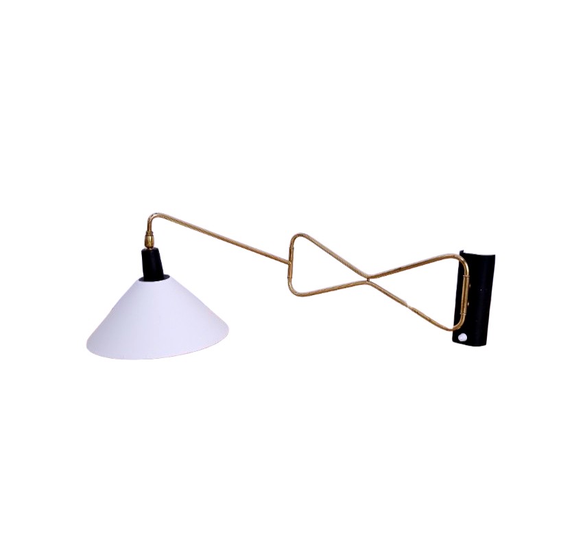 Brass Wall Light, 1950