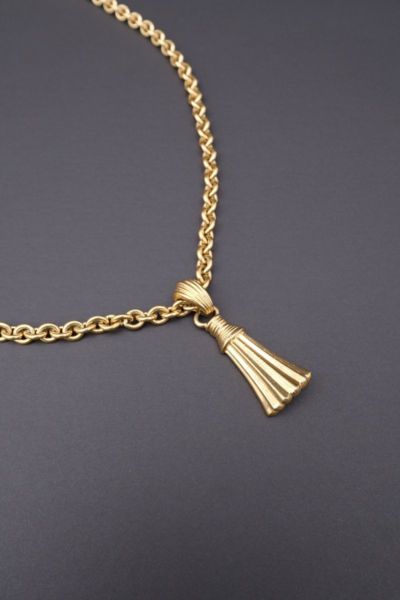 Collier de GIVENCHY en plaqué or, 1990-photo-2