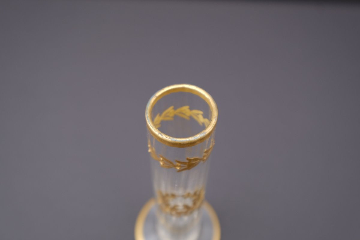 Soliflore en verre Napoléon III   -photo-2