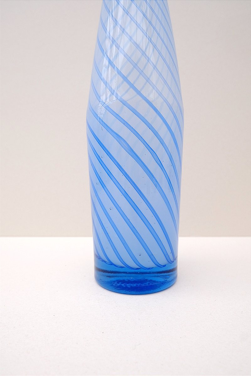 Allain Guillot Blown Glass Vase, France 1984 -photo-3