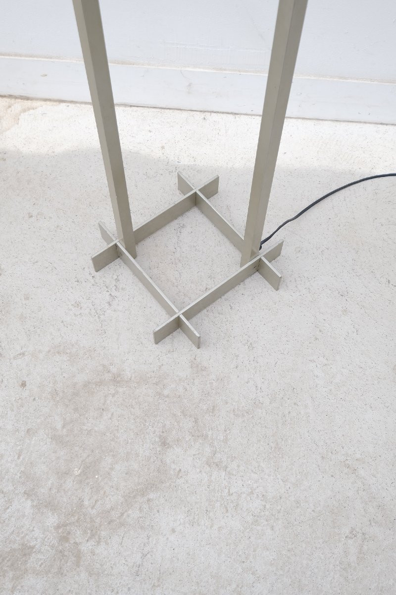 "joint Terra" Floor Lamp By Foscarini Murano In Metal And Perspex, Italy 1980  -photo-3