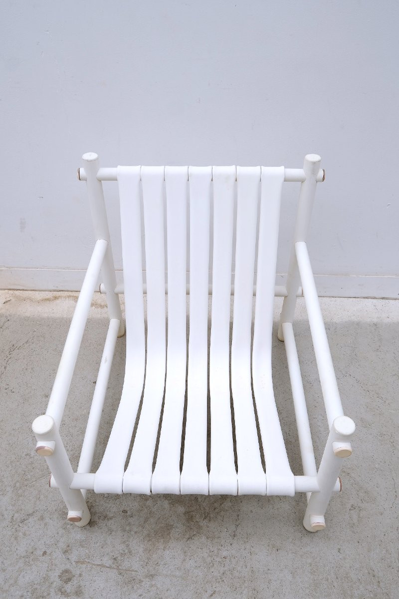 Fauteuil de Jardin en PVC, France 1970  -photo-1