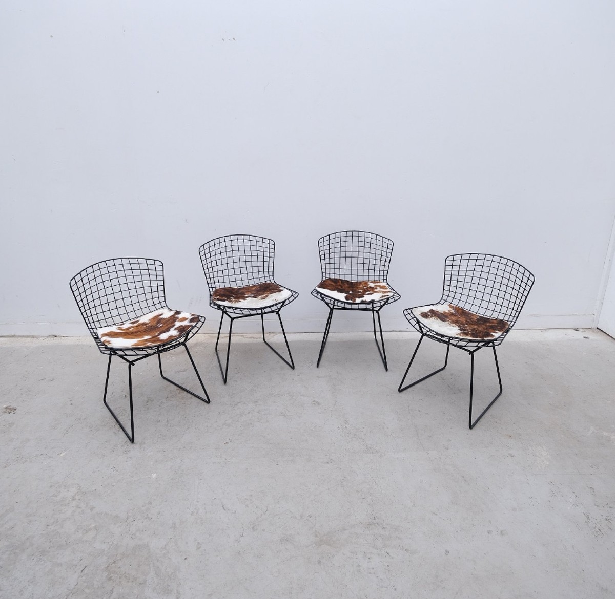 Ensemble de 4 chaises de Harry BERTOÏA pour KNOLL, 1960