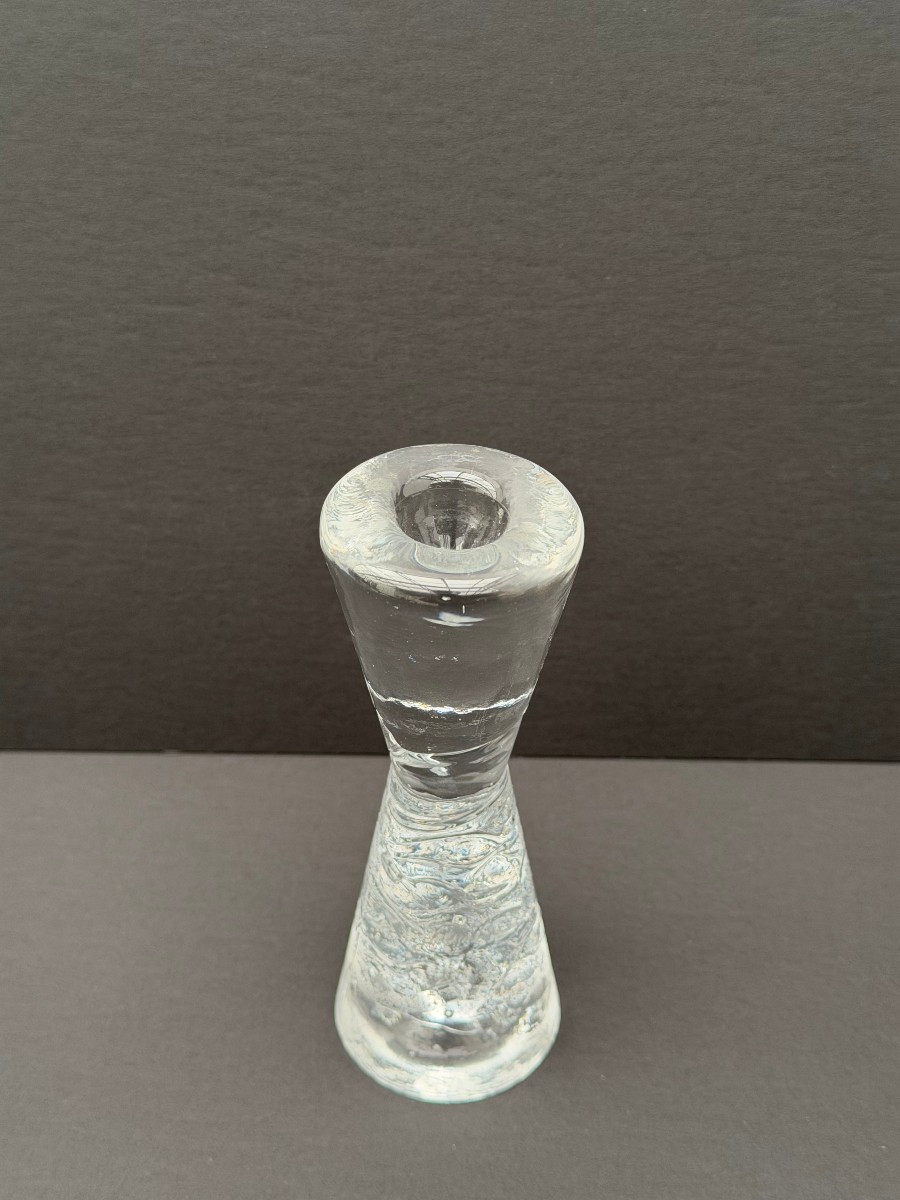 Candle Holder By Timo Sarpaneva In Molded Glass, 1970  -photo-2