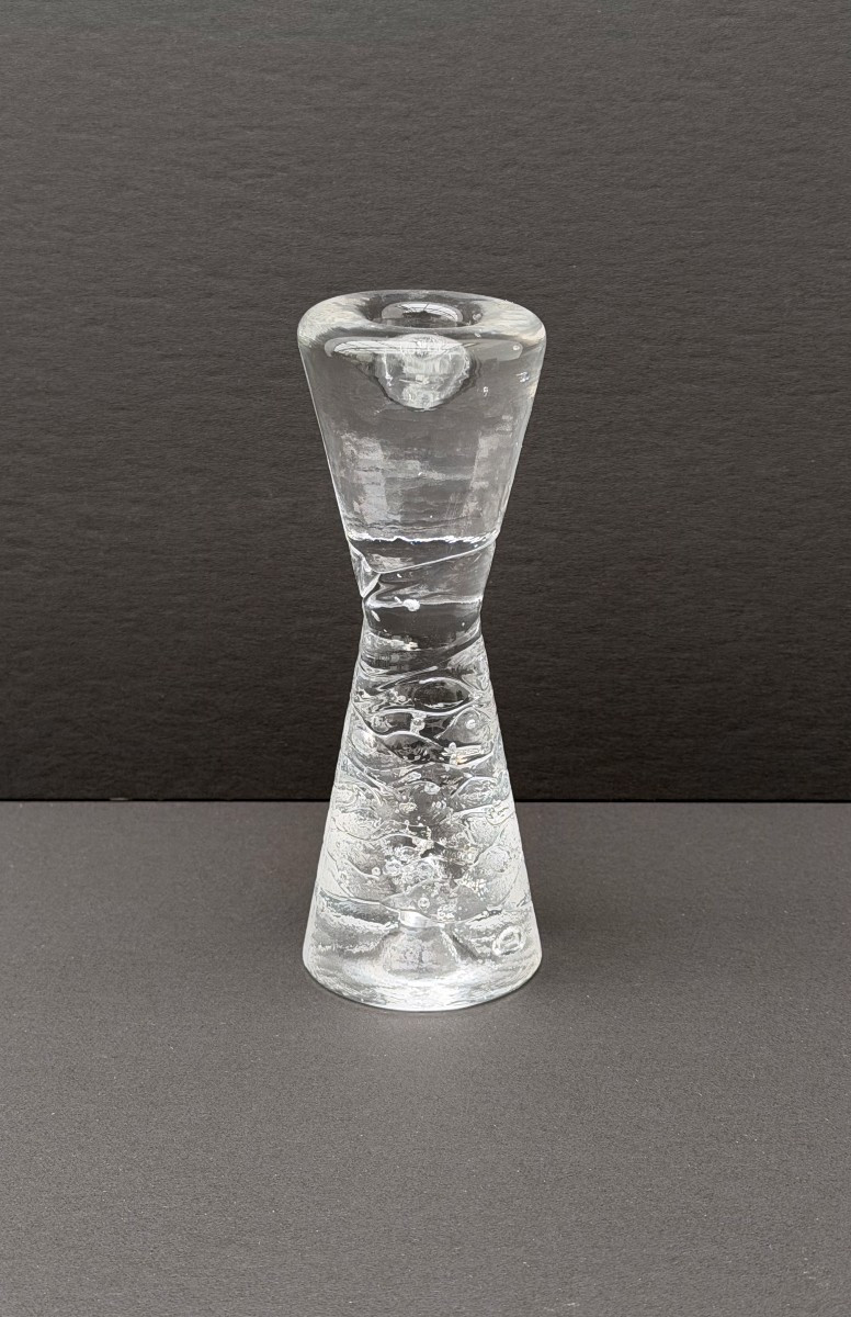 Candle Holder By Timo Sarpaneva In Molded Glass, 1970  