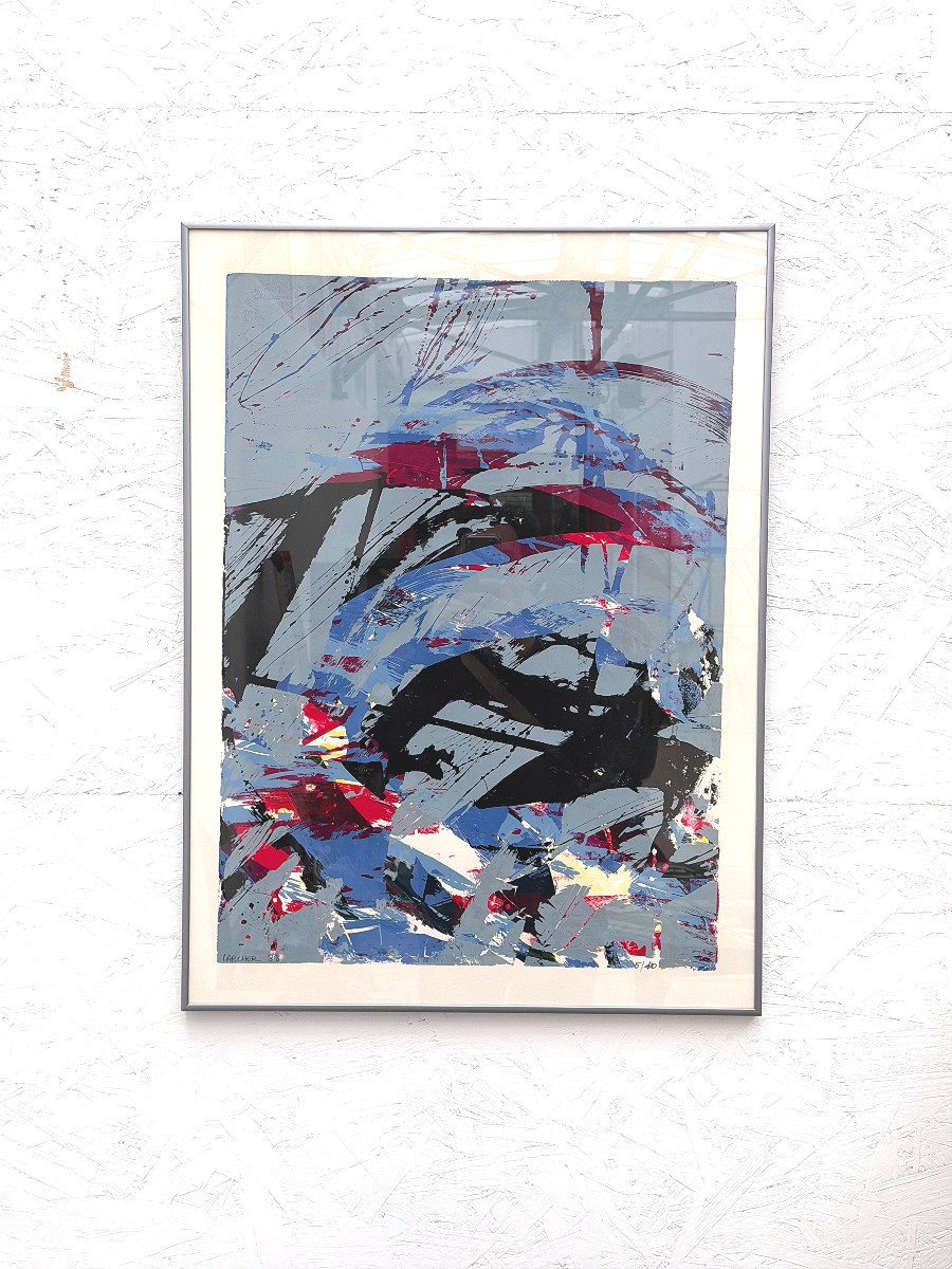 Lithographie de Bernard LARCHER 5/10, 1988