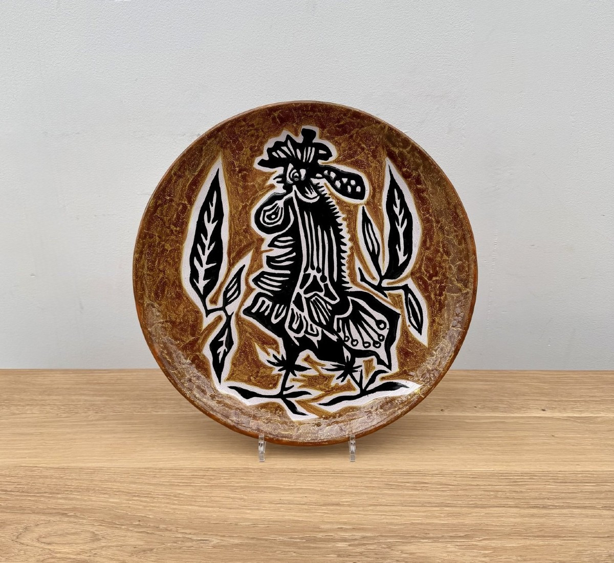 Jean Lurçat Ceramic Plate For Sant Vicens, No. 86/100, France 1950 