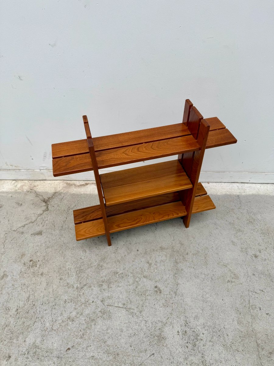 Étagère mural de Maison REGAIN en orme massif, 1960  -photo-2