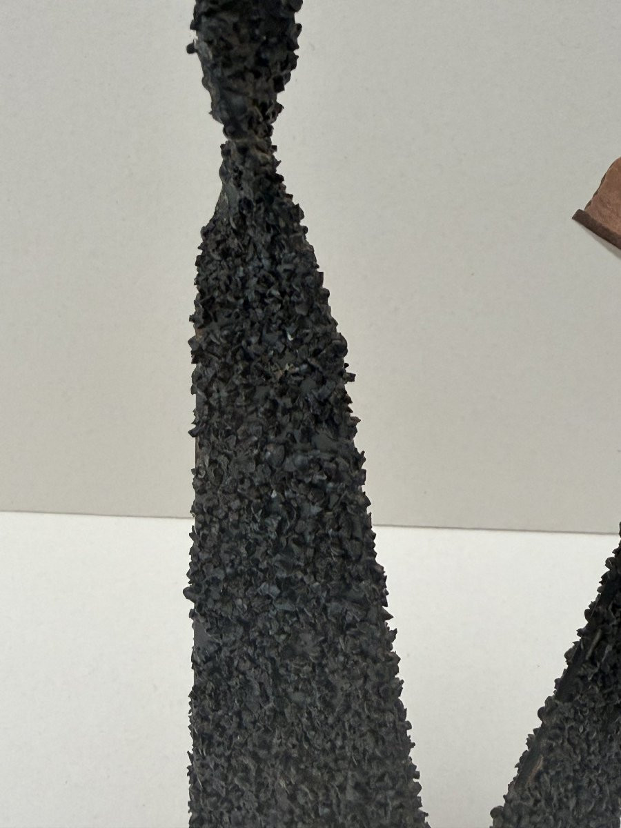 Modernist Metal Candlestick, 1960  -photo-4