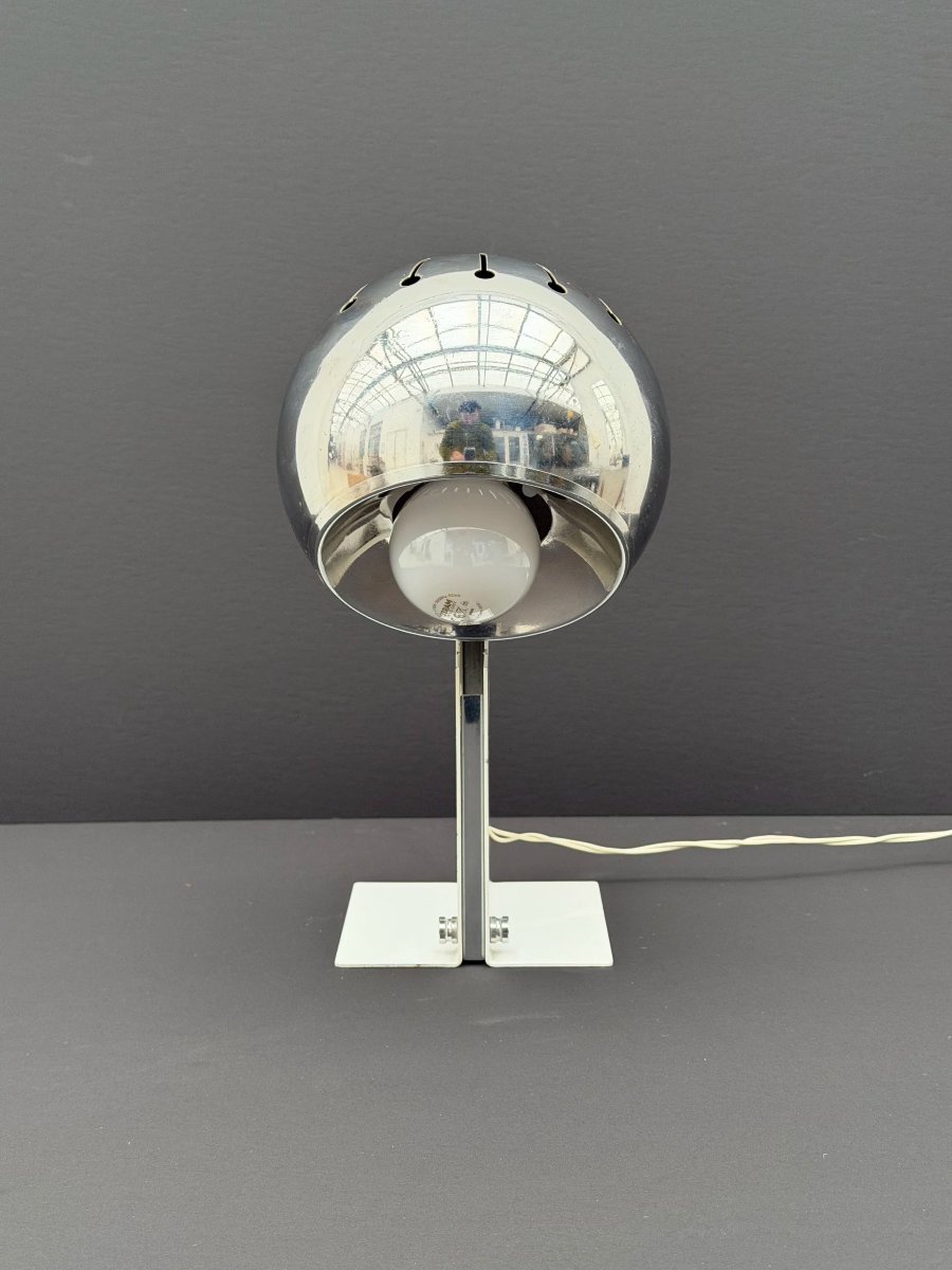 Lampe de STILNOVO en métal et chrome, Italie 1970  -photo-4
