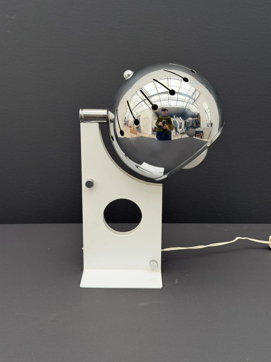 Lampe de STILNOVO en métal et chrome, Italie 1970  -photo-1