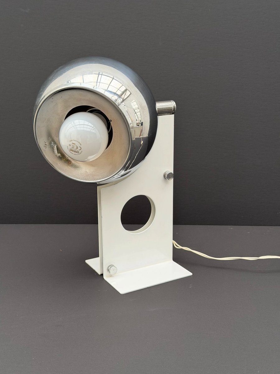 Lampe de STILNOVO en métal et chrome, Italie 1970  -photo-4