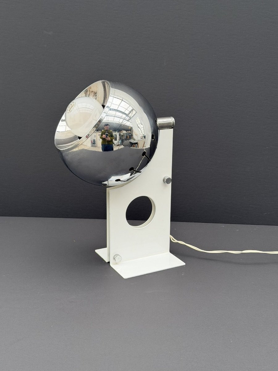 Lampe de STILNOVO en métal et chrome, Italie 1970  -photo-5