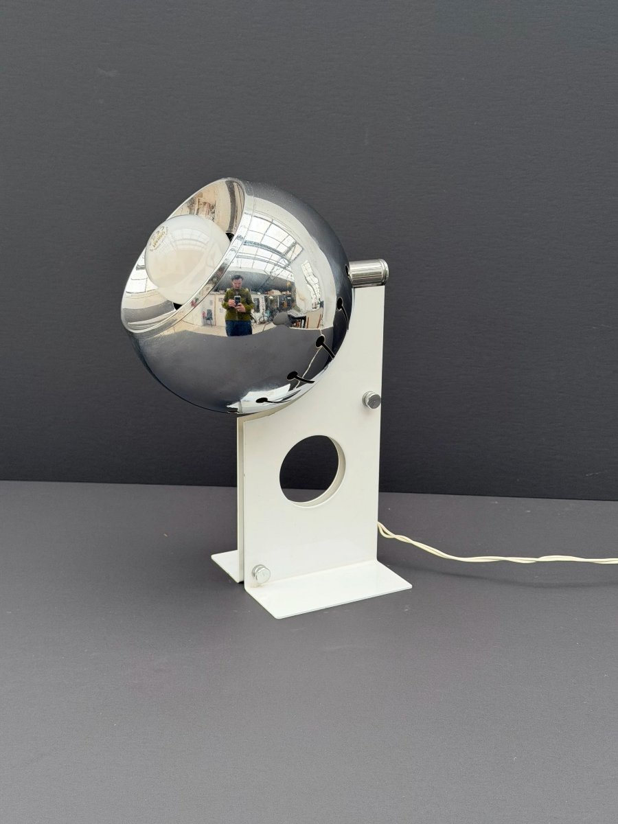 Lampe de STILNOVO en métal et chrome, Italie 1970  -photo-6