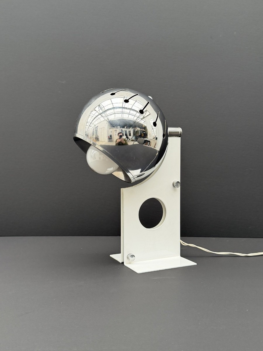 Lampe de STILNOVO en métal et chrome, Italie 1970  