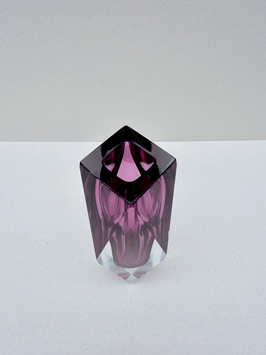 Vase SOMMERSO - MURANO en verre soufflé, Italie 1970  -photo-2