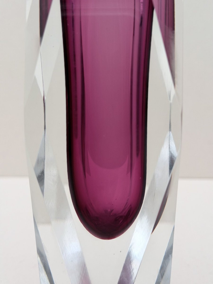 Vase SOMMERSO - MURANO en verre soufflé, Italie 1970  -photo-4
