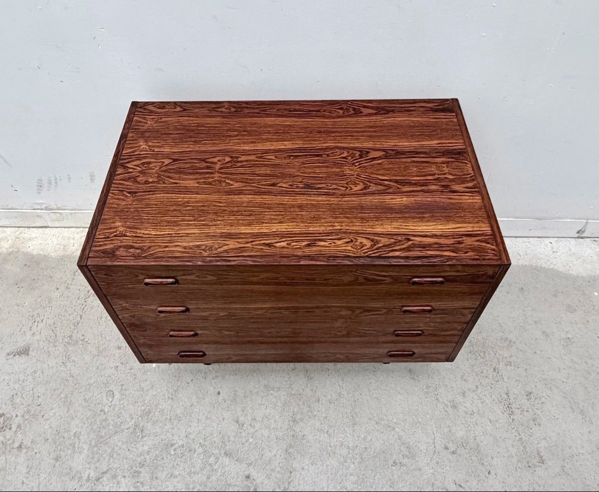 Scandinavian Chest Of Drawers In Rosewood, 1960  -photo-4