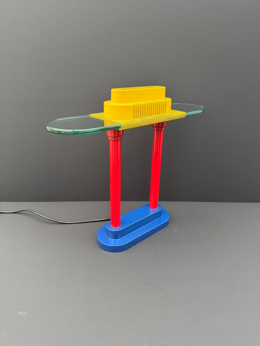 Lampe de style Memphis de Robert SONNEMAN pour  George KOVACS, 1980  -photo-4