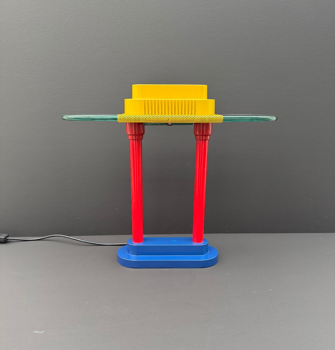 Lampe de style Memphis de Robert SONNEMAN pour  George KOVACS, 1980  