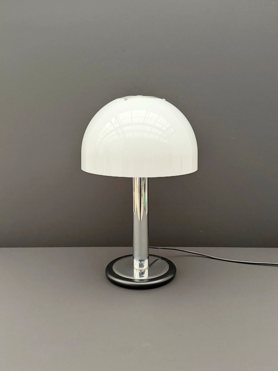 Lampe champignon en chrome, 1970  