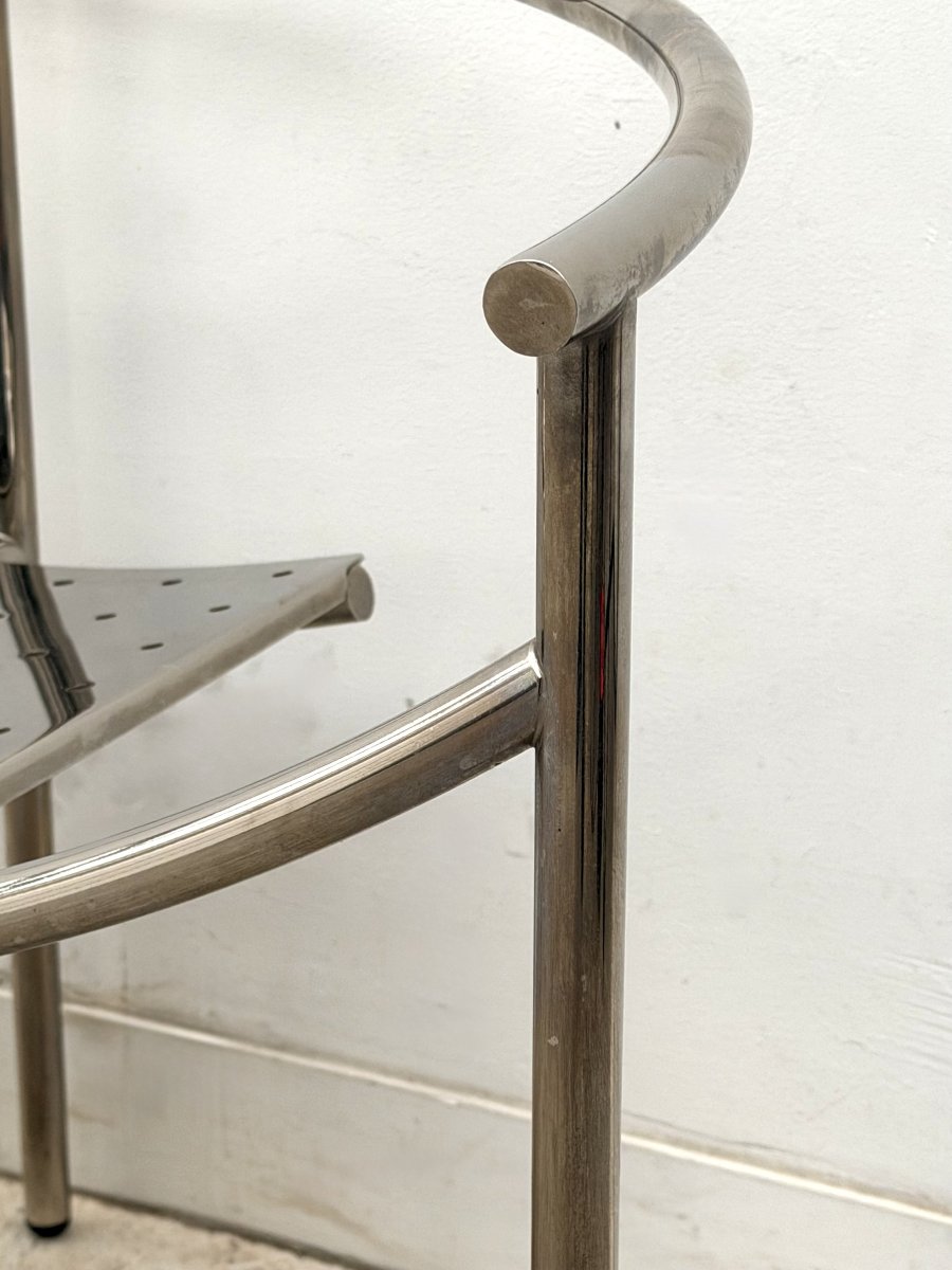 Fauteuil "Dr Sonderbar" de Philippe STARCK pour XO en acier chromé, 1980  -photo-4