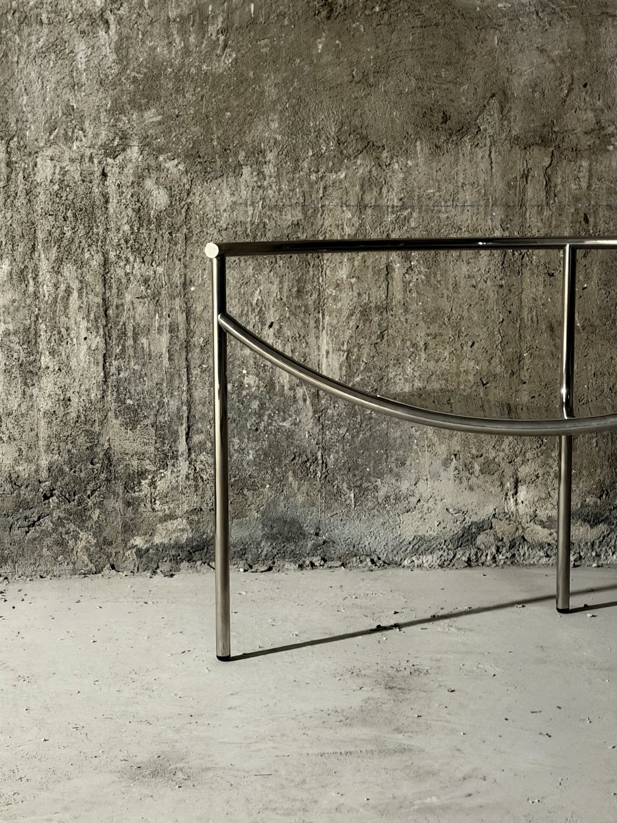 Fauteuil "Dr Sonderbar" de Philippe STARCK pour XO en acier chromé, 1980  -photo-7