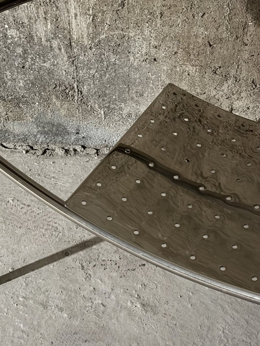 Fauteuil "Dr Sonderbar" de Philippe STARCK pour XO en acier chromé, 1980  -photo-8