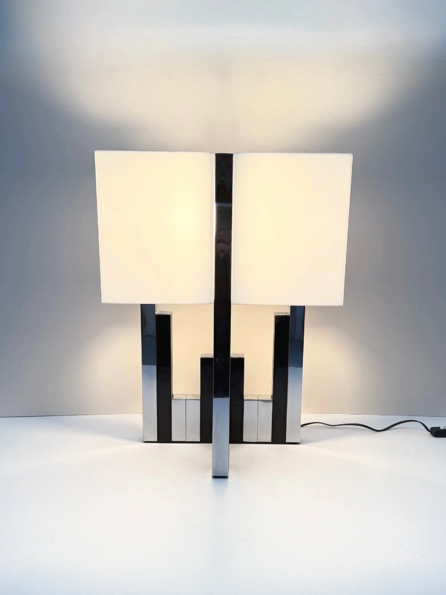 Lumica Lamp In Chrome Metal, Spain 1970  -photo-2