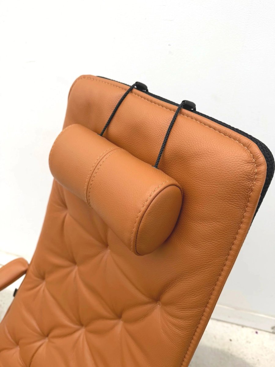 "bravo" Armchair By Jan Ekström For Conform In Leather And Aluminum, Sweden 2018 -photo-2