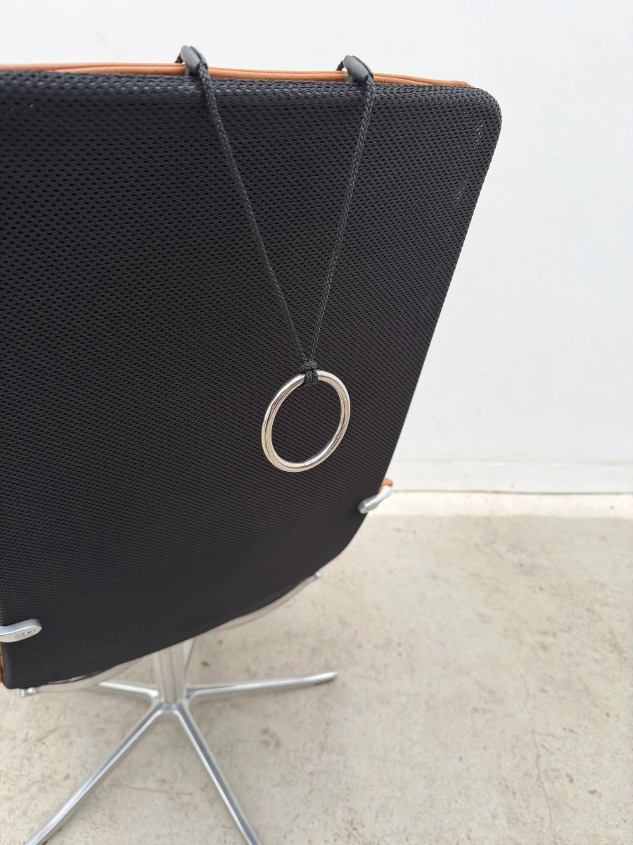 "bravo" Armchair By Jan Ekström For Conform In Leather And Aluminum, Sweden 2018 -photo-4