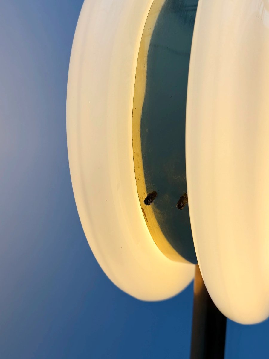 Lampadaire par De Majo en verre de Murano et laiton, Italy 1960-photo-4