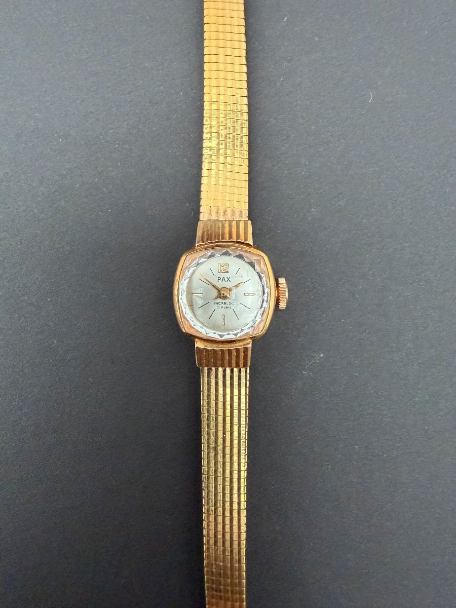 Pax Ladies' Mechanical Watch In Gold Plating, 1960  