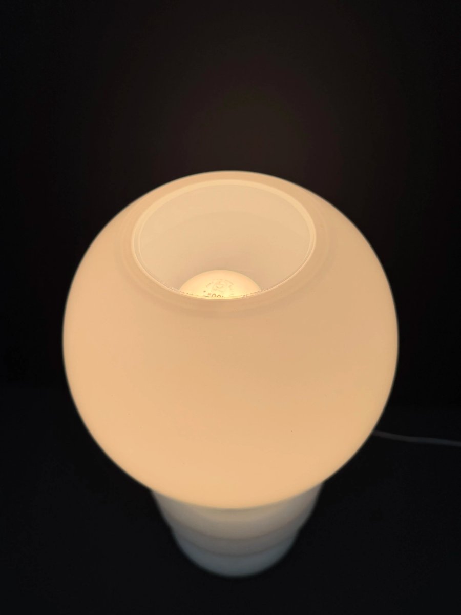 Aiko Lamp, Murano Glass In Opaline, Italy 1970  -photo-4