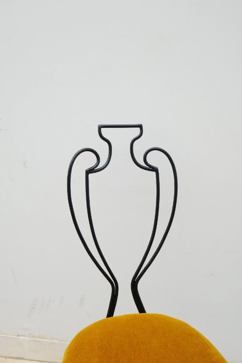 Paire de chaises décorative en fer forgé, France 1940 -photo-2