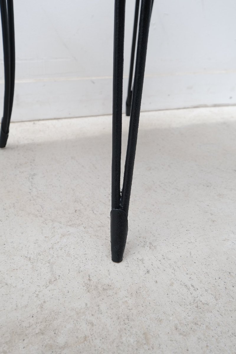 Paire de chaises décorative en fer forgé, France 1940 -photo-3