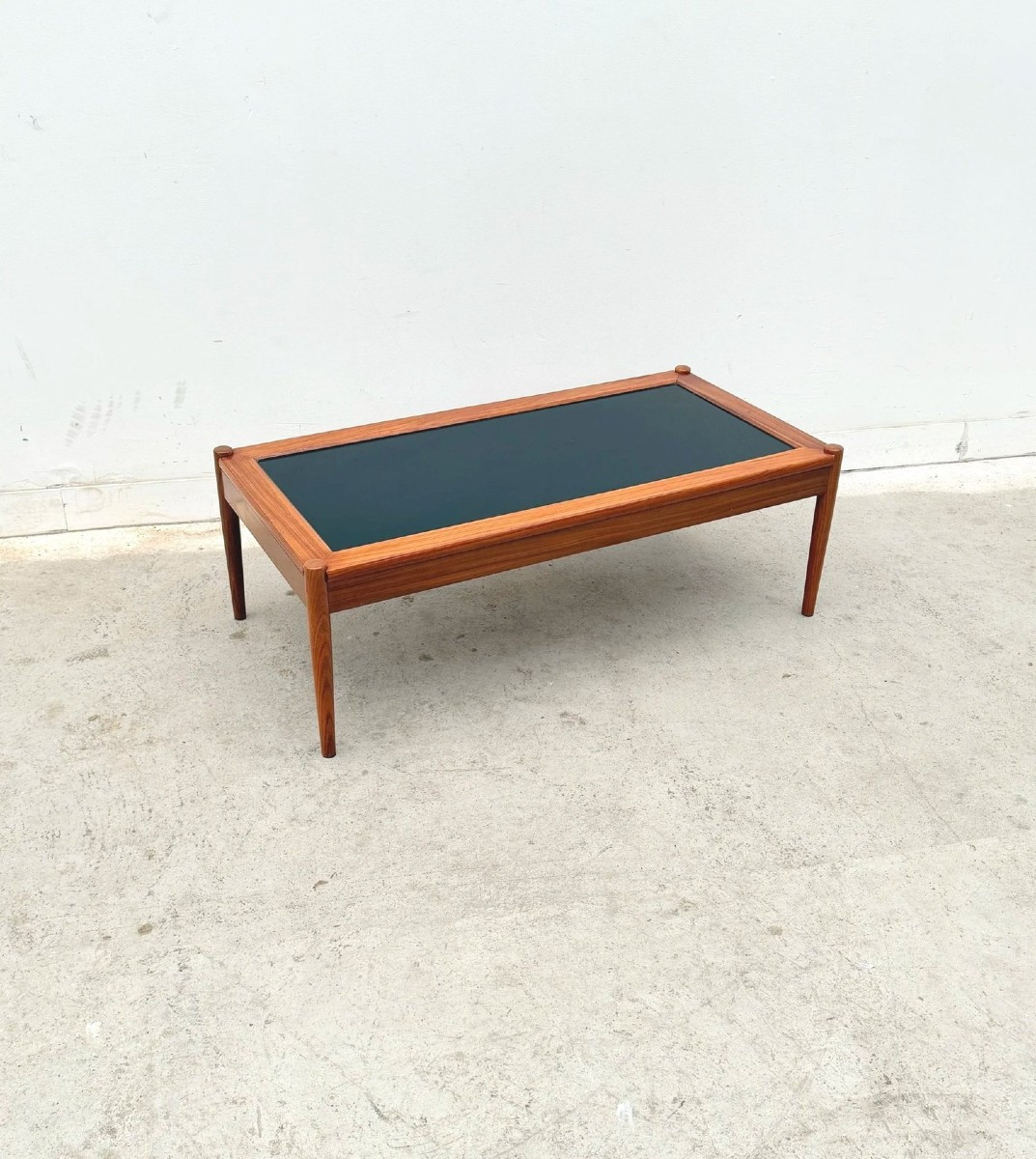 Scandinavian Coffee Table In Teak And Black Formica, 1960  