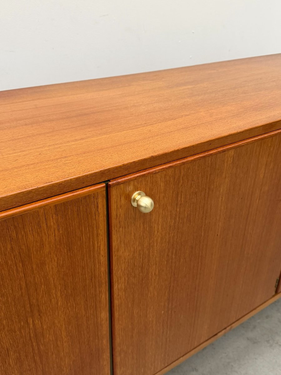 Enfilade scandinave en teck, 1960  -photo-1